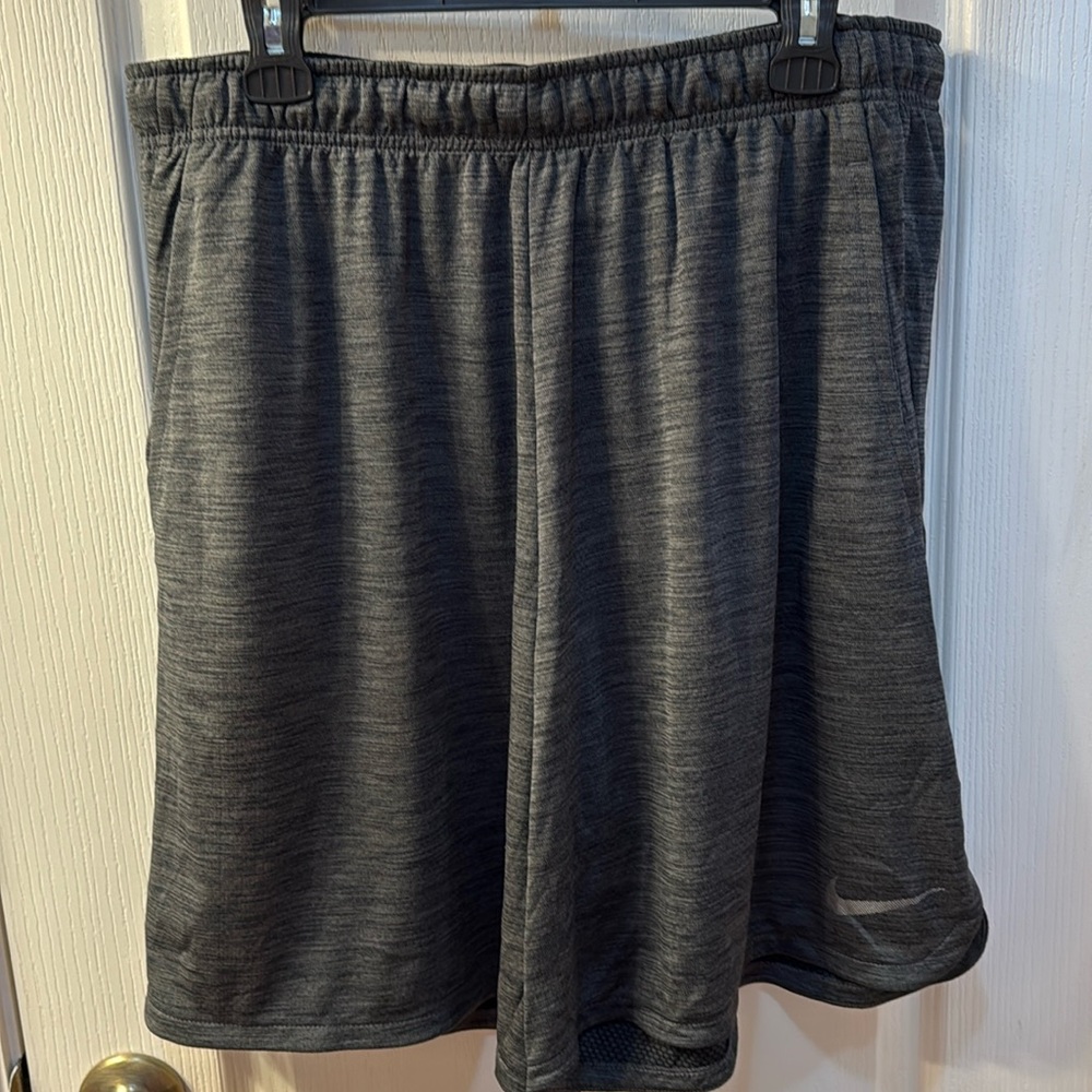Mens Gray Nike Basketball Shorts
